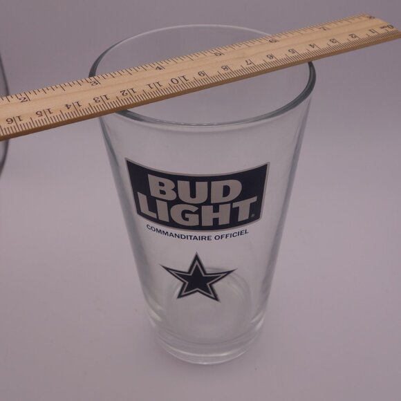 NFL Dallas Cowboys Commanditaire Officiel Beer Glass - Picture 2 of 8